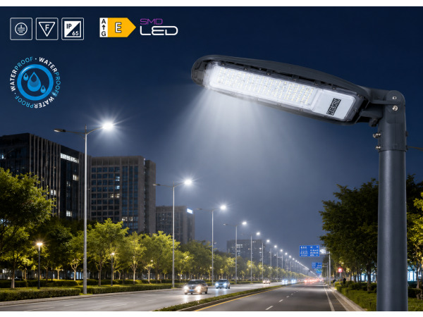 5x 5 x LED Straatlantaarn 200W – 6400K – Grijs – FLORIDA-200 – foto 2 – kavel bij XL Auctions