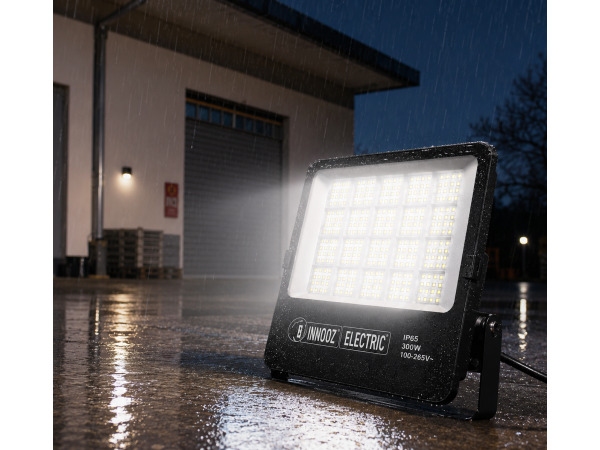 4x 4 x LED Schijnwerper 300W – 6400K – Zwart – BORNEO-300 – kavel bij XL Auctions