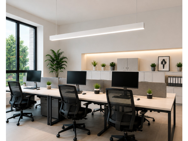 3x 3 x Lineaire LED Hanglamp 40W – 3CCT – Wit – INNOVA3-40 – kavel bij XL Auctions
