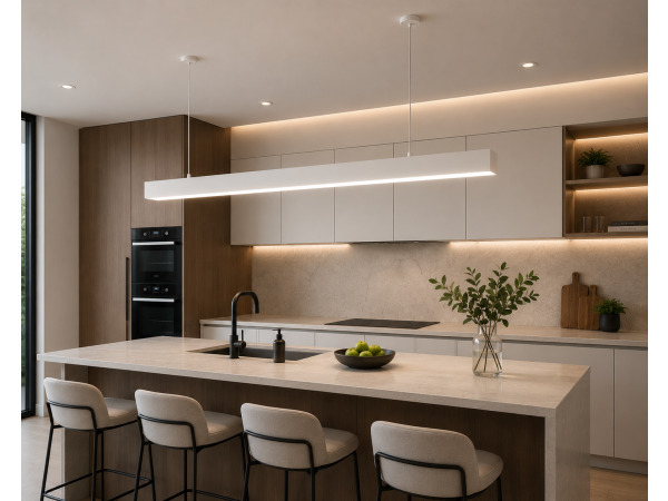 3x 3 x Lineaire LED Hanglamp 40W – 3CCT – Wit – INNOVA3-40 – foto 5 – kavel bij XL Auctions