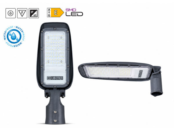 10x 10 x LED Straatlantaarn 30W – 6400K – Grijs – FLORIDA-30 – kavel bij XL Auctions