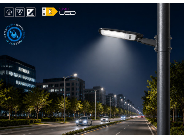 10x 10 x LED Straatlantaarn 30W – 6400K – Grijs – FLORIDA-30 – foto 2 – kavel bij XL Auctions