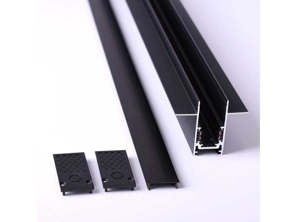 6x 6 x Inbouw Magnetische Rail – 20mm – 48V – 3 Meter – Zwart – foto 4 – kavel bij XL Auctions