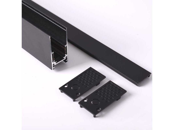 6x 6 x Opbouw Magnetische Rail – 20mm – 48V – 2 Meter – Zwart – kavel bij XL Auctions