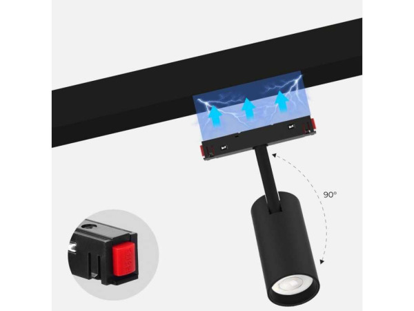 8x 8 x LED Spot voor Magnetische Rail – 10W – 4000K – Bery-10 – kavel bij XL Auctions