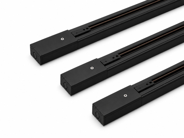 10x 10 x Verlichtingsrail – 2 Meter – Zwart – LIGHTING TRACK – kavel bij XL Auctions
