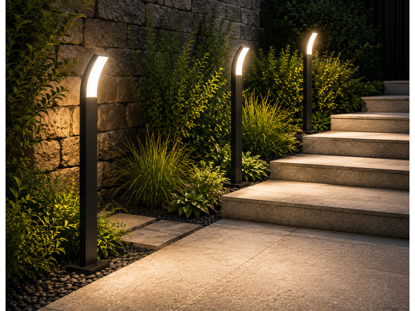4x 4 x LED Sokkellamp voor Buiten – 12W – 4200K – PRESTIGE-4 – kavel bij XL Auctions