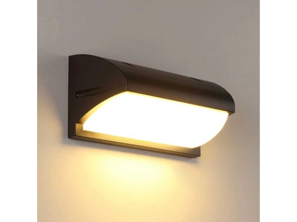 8x 8 x LED Wandlamp – 12W – 3500K – IP54 – Zwart – SAW-05 – foto 2 – kavel bij XL Auctions