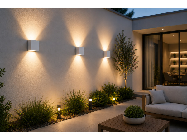 6x 6 x LED Buitenwandlamp – 4W – 4200K – Wit – IP65 – SEKOYA – kavel bij XL Auctions