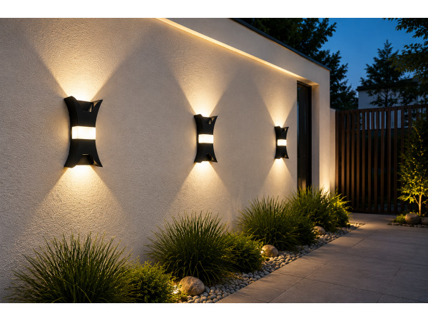 4x 4 x LED Buitenwandlamp – 17W – 4200K – Zwart – IP54 – VIPER – kavel bij XL Auctions