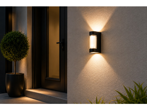 4x 4 x LED Buitenwandlamp – 6W – 4200K – Zwart – VECTOR-6 – kavel bij XL Auctions
