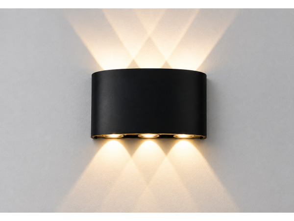 10x 10 x LED Buitenwandlamp – 6W – 4200K – Zwart – PROTON-6 – foto 3 – kavel bij XL Auctions