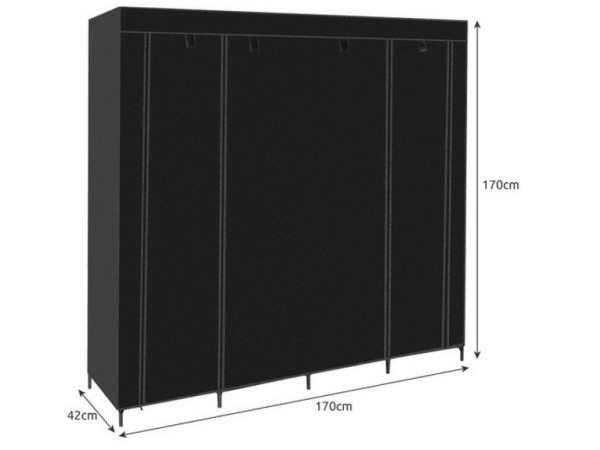 Opvouwbare stoffen kledingkast 170x170cm Ruhhy 2371