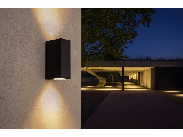 10x 10 x Buitenwandlamp – GU10 – Rechthoek – kavel bij XL Auctions