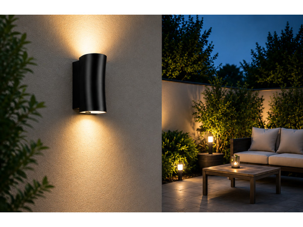4x 4 x Buitenwandlamp Up & Down – GU10 – Zwart – IP44 – SAFARI – foto 4 – kavel bij XL Auctions