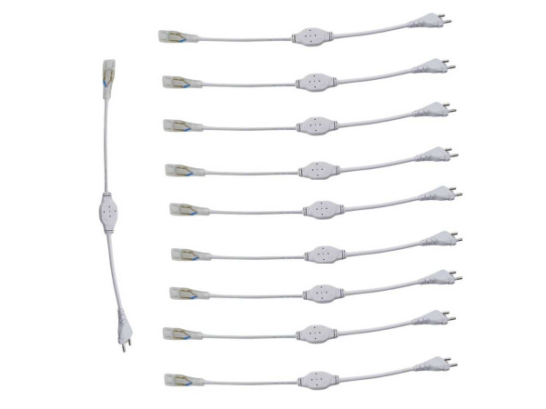 10x 10 x Connectoren voor Neon LED Strip – Monochroom – foto 3 – kavel bij XL Auctions