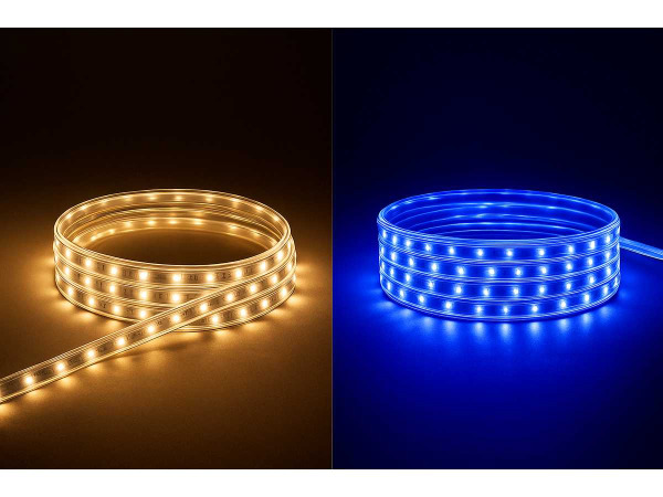 5x 5 x LED Strip – 25 Meter – 10W/m – Blauw & Warm Wit – kavel bij XL Auctions