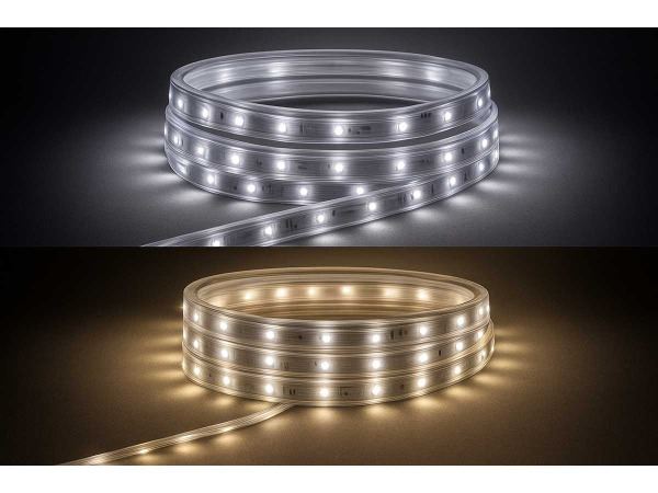 5x 5 x LED Strip – 25 Meter – 10W/m – Wit & Warm Wit – kavel bij XL Auctions