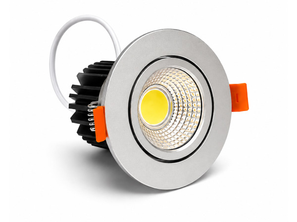 50x 50 x LED Downlight – 7W – Dimbaar – 3000K – Zilver – foto 2 – kavel bij XL Auctions