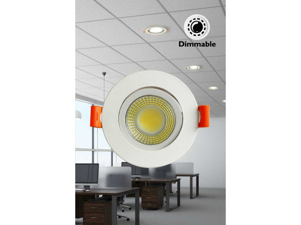 50x 50 x LED Downlight – 7W – Dimbaar – 6500K – Wit – kavel bij XL Auctions