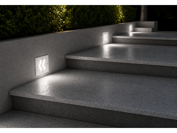 6x 6 x LED Trapverlichting 3W – 6400K Koud Wit – IP54 – ONIKS – foto 3 – kavel bij XL Auctions