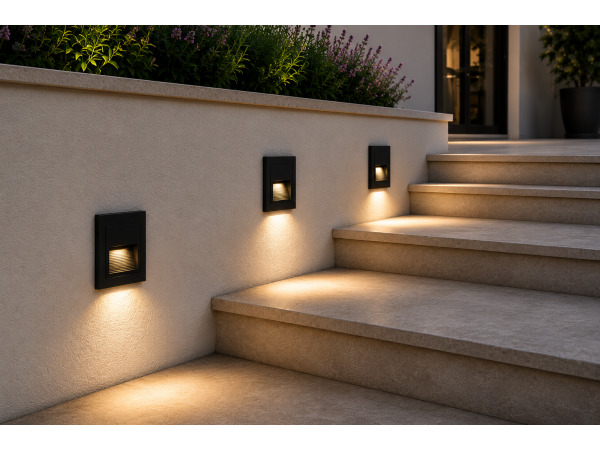 10x 10 x LED Trapverlichting 3W – Vierkant – Zwart – ICON-S – foto 3 – kavel bij XL Auctions