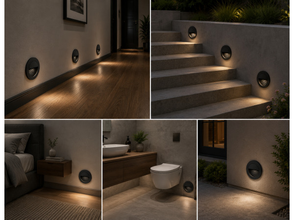 10x 10 x LED Trapverlichting 3W – 3000K – Rond – Zwart – ICON-R – foto 3 – kavel bij XL Auctions