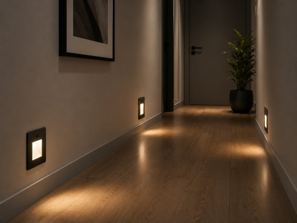 10x 10 x LED Trapverlichting 1W – Zwart – PIR Sensor – DIAMOND – kavel bij XL Auctions