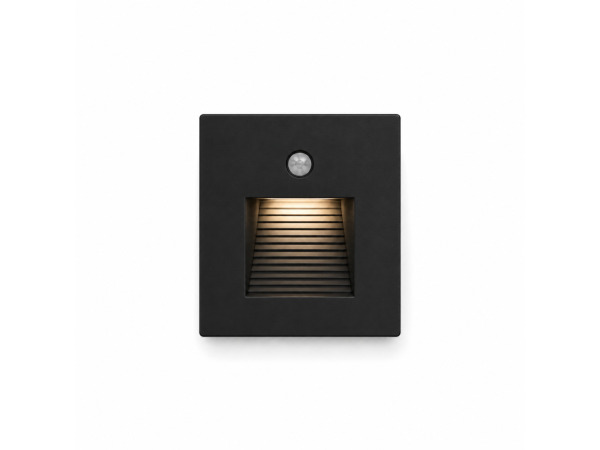 6x 6 x LED Trapverlichting 1W – Zwart – PIR Sensor – DIAMOND – foto 2 – kavel bij XL Auctions