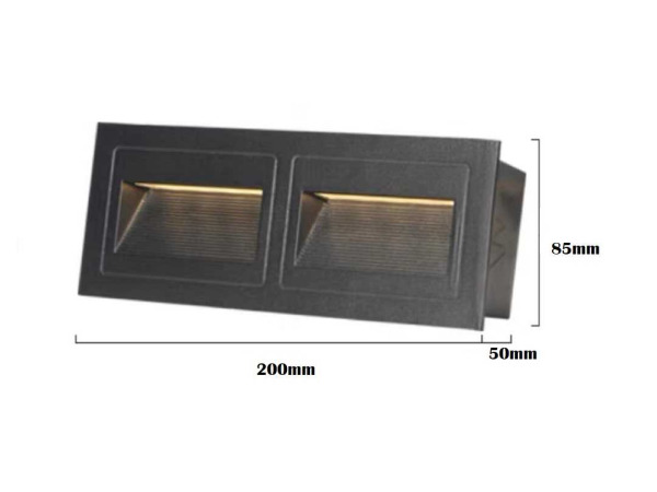 10x 10 x LED Trapverlichting – 3W – 3000K – Rechthoekig – LY06 – foto 4 – kavel bij XL Auctions