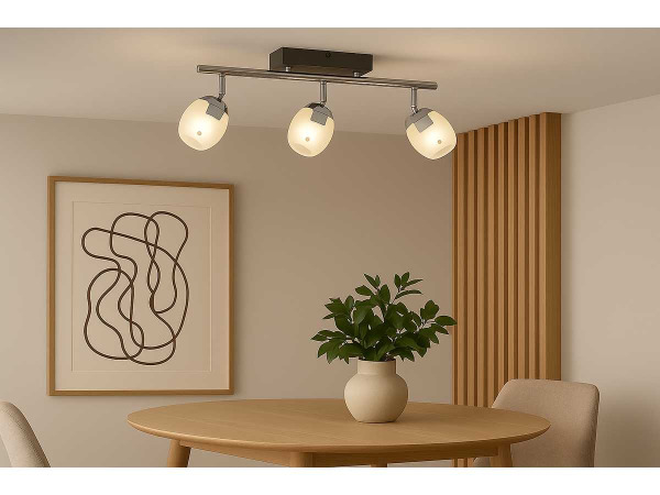 6x 6 x LED Plafondlamp – 3 Spots – 3 x 5W – 4000K – HL7163L – kavel bij XL Auctions