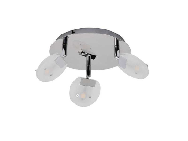 6x 6 x LED Plafondlamp – 3 Spots – 3 x 5W – 4000K – HL7160L – foto 4 – kavel bij XL Auctions