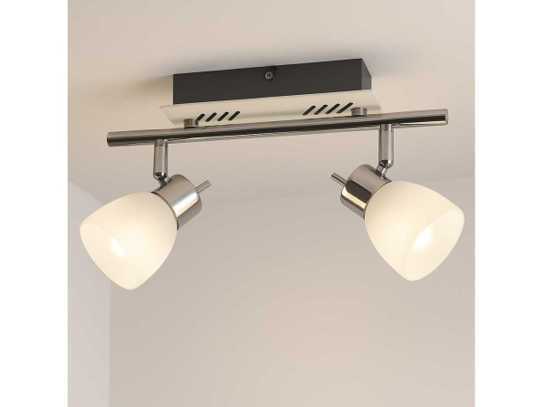 8x 8 x LED Plafondlamp – 2 Spots – 2 x 4W – 4000K – HL7192L – foto 3 – kavel bij XL Auctions