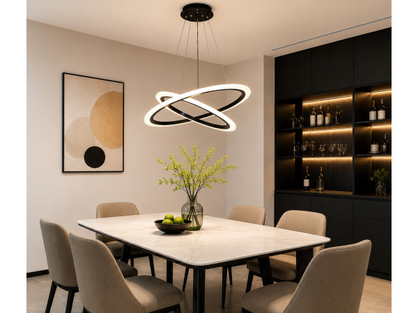 LED Kroonluchter – 3 Kleuren – Dimbaar – P7060/2 – kavel bij XL Auctions
