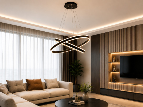 LED Kroonluchter – 3 Kleuren – Dimbaar – P7065/2 – kavel bij XL Auctions