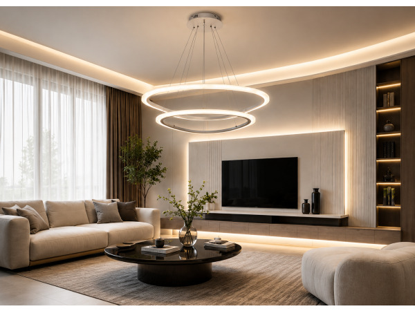 LED Kroonluchter – 3 Kleuren – Dimbaar – P7068/2B – kavel bij XL Auctions