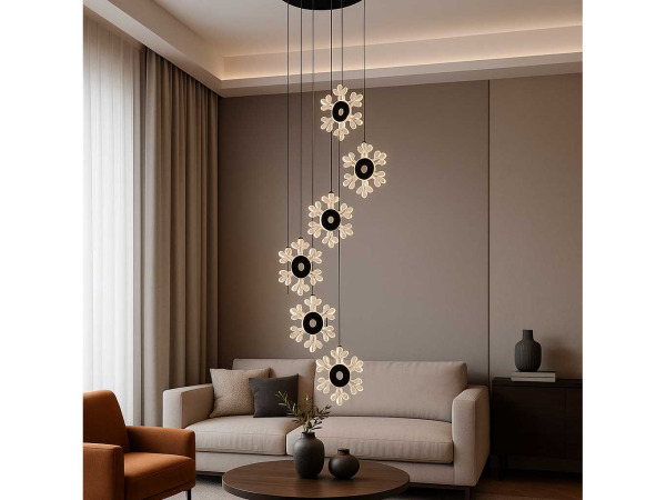 Design LED Hanglamp – 3000K – In Hoogte Verstelbaar – B074/6 – kavel bij XL Auctions