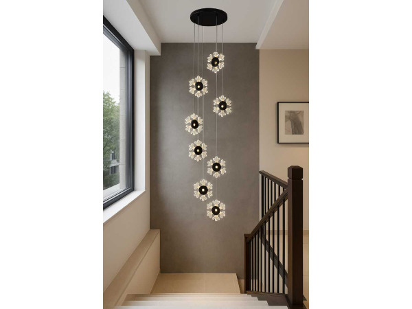 Design LED Hanglamp – 3000K – In Hoogte Verstelbaar – B074/8 – kavel bij XL Auctions