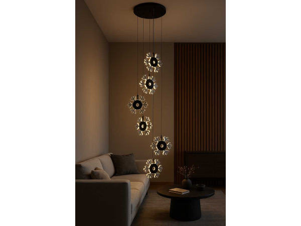 Design LED Hanglamp – 3000K – In Hoogte Verstelbaar – B074/6 – foto 2 – kavel bij XL Auctions