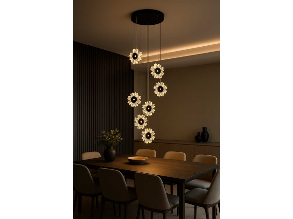 Design LED Hanglamp – 3000K – In Hoogte Verstelbaar – B074/6 – foto 3 – kavel bij XL Auctions