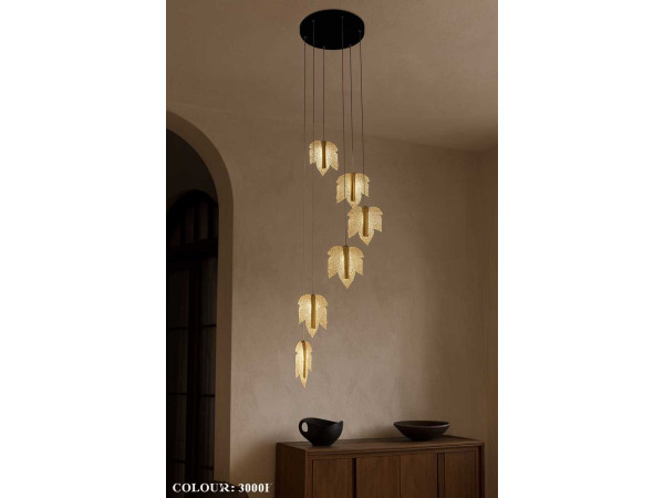 Design LED Hanglamp – 3000K – In Hoogte Verstelbaar – B063/6 – kavel bij XL Auctions
