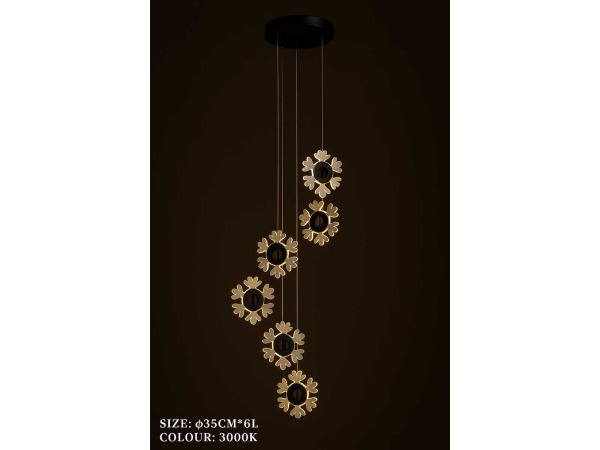Design LED Hanglamp – 3000K – In Hoogte Verstelbaar – B074/6 – foto 4 – kavel bij XL Auctions