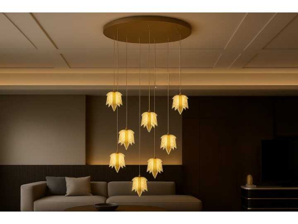 Design LED Hanglamp – 3000K – In Hoogte Verstelbaar – B063/8 – foto 2 – kavel bij XL Auctions