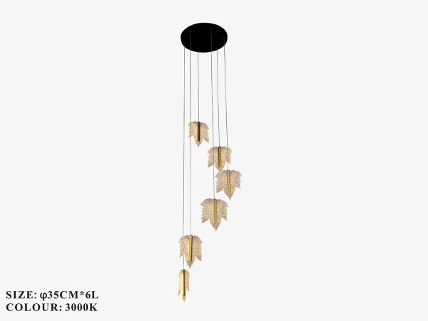 Design LED Hanglamp – 3000K – In Hoogte Verstelbaar – B063/6 – foto 5 – kavel bij XL Auctions