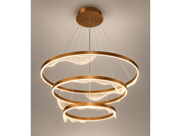 LED Kroonluchter – 3 Kleuren – Dimbaar – P7081/3 – foto 3 – kavel bij XL Auctions
