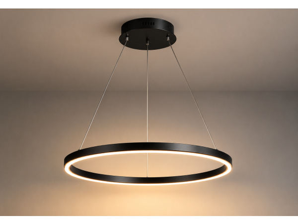 LED Ring Hanglamp 35W – 3CCT Dimbaar – Zwart – HARVEY-35 – foto 2 – kavel bij XL Auctions