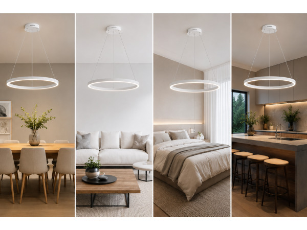 LED Ring Hanglamp 35W – 3CCT Dimbaar – Wit – HARVEY-35 – foto 5 – kavel bij XL Auctions