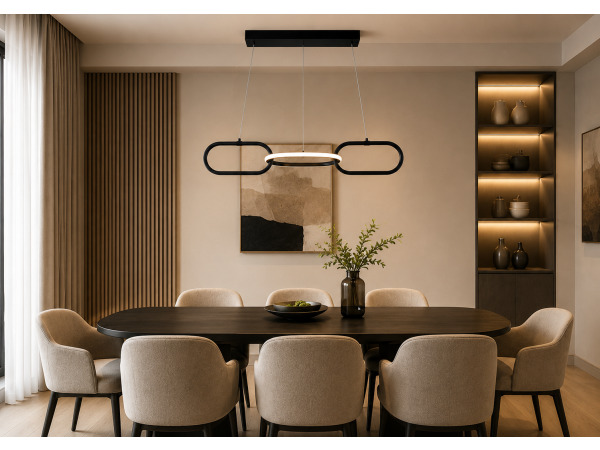 Design LED Hanglamp 20W – 4000K – Zwart – EMPIRE-20 – foto 3 – kavel bij XL Auctions