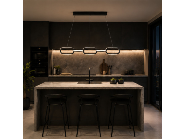 Design LED Hanglamp 36W – 4000K – Zwart – EMPIRE-36 – foto 4 – kavel bij XL Auctions