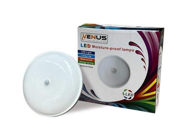8x 8 x LED Plafondlamp met Sensor – Rond – 20W – 6500K Koud Wit – foto 3 – kavel bij XL Auctions